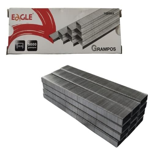 GRAMPO EAGLE 26/6 ACO GALVANIZADO CX C/5000 GRAMPOS