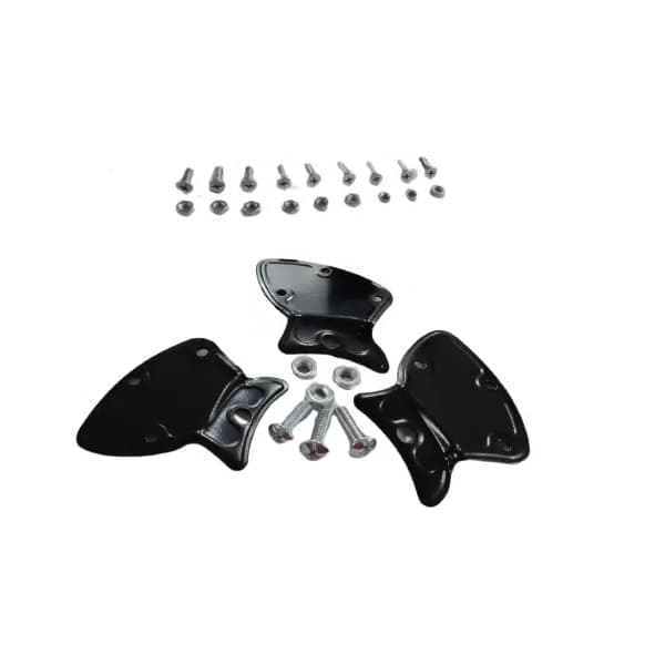 GARRA SUPORTE DAS PÁS HÉLICE 3-FUROS 03UN-KIT COR PRETA P/VENTILADOR DE TETO ARGE ECONOMIC GENIUS VENTUS A-13 - C/3-GARRAS + PARAFUSOS+PORCAS