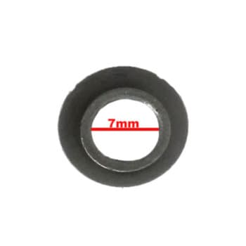 BUCHA DE FERRO P/EIXO DE LIQUIDIFICADOR WALITA CAMPEÃO 1100 - FURO 7,0MM - KIT C/02-PÇ - DIÂMETRO EXTERNO 14MM - BUCHA METAL