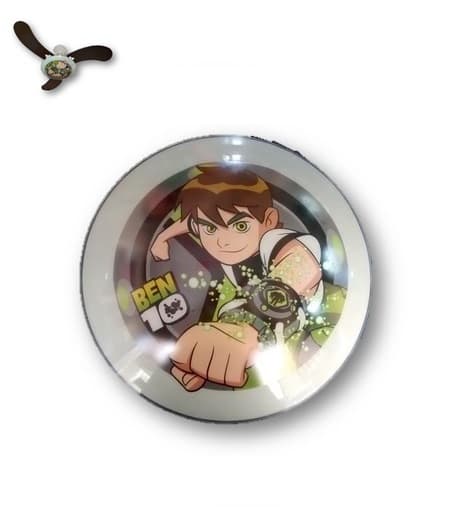 VIDRO LUMINÁRIA 30CM P/VENTILADOR INFANTIL STARTEC TEMA BEN10/ BEN-10 BEN 10 - ENCAIXE 300MM - foto 1 de 2