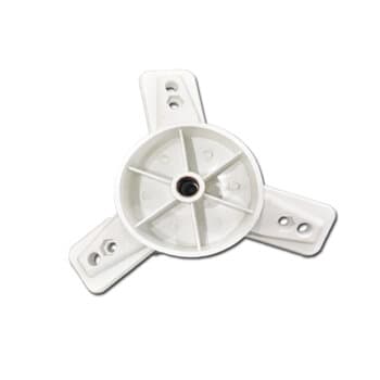 CENTRO DA HELICE DO VENTILADOR VENTISOL ANTIGO 50/60CM BRANCA - ENCAIXE 12,5MM TRAVA C/PARAFUSO LATERAL - MIOLO, BICO DE POLIA OU NUCLEO.