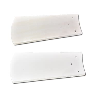 Pá MADEIRA PARA VENTILADOR DE TETO VENTI-DELTA GARRA GRANDE - Pá MDF MODELO GóTICA DUPLA FACE BRANCA/AREIA * SALDÃO NÃO ESTÃO 100% PERFEITAS