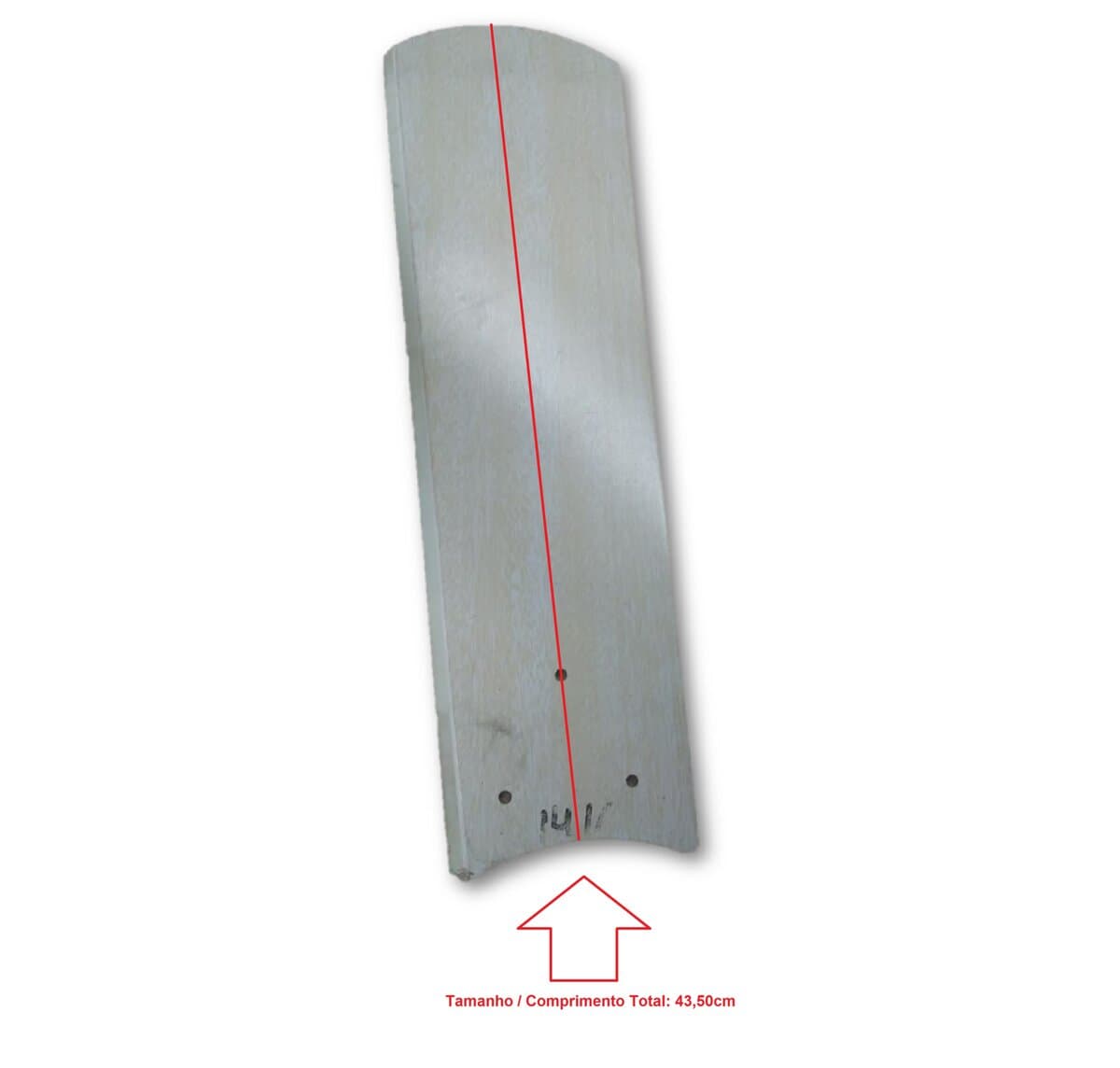 PÁ HÉLICE P/VENTILADOR DE TETO LOREN SID M1 M2 - MDF MODELO GÓTICA RETA BRANCA MARFIM - VENDIDA P/UNIDADE - GARRA MAIOR MOTOR M1 M2 *SALDÃO* - foto 1 de 3