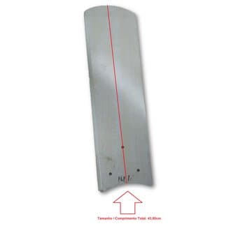 PÁ HÉLICE P/VENTILADOR DE TETO LOREN SID M1 M2 - MDF MODELO GÓTICA RETA BRANCA MARFIM - VENDIDA P/UNIDADE - GARRA MAIOR MOTOR M1 M2 *SALDÃO*