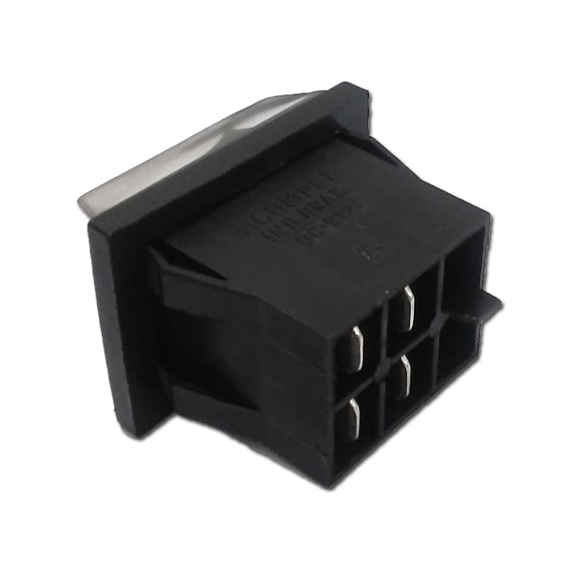 CHAVE LIGA/DESLIGA BOTãO C/CAPA DE SILICONE RETANGUAR 16A PARA ESPREMEDOR VITALEX SUPER INDUSTRIAL DE 2 AO 25LITROS - MODELO ATUAL 2020 - foto 1 de 2