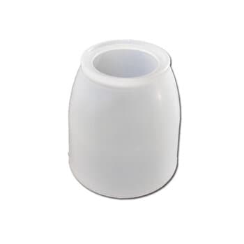 GLOBO CUPULA TULIPA PLASTICA COPO LISA CONICA TRANSPARENTE P/VENTILADOR DE TETO - ENCAIXE EM SOQUETE 4,5CM APROX... - *VENDIDO P/UNIDADE