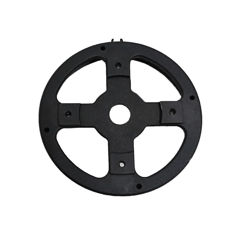 TAMPA CAMPANA DO MOTOR VENTILADOR LOREN SID 30/40/50CM DIANTEIRA DIAM.12,7CM - TURBO ORBITAL PRETA - C/PARAFUSOS P/ROL-6000 - foto 1 de 2