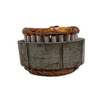 ESTATOR BOBINADO MOTOR EXAUSTOR VENTI-DELTA 30/40CM 220V FIO COBRE - 30CM/CAP.02,0UF - 40CM/CAP.02,5UF - ESP.DO FERRO 00,0MM/DIâM.EXTERNO 00,0CM