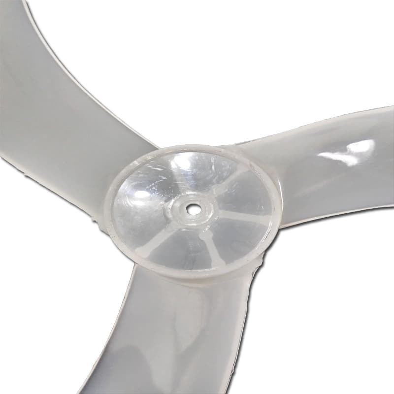 HELICE DE 60CM P/VENTILADOR ARGE STYLO TWISTER 3PÁS E-10,0MM PRD S/TRAVA TRASEIRA C/TRAVA REBITE ROSCA INTERNA ESQUERDA - foto 1 de 3
