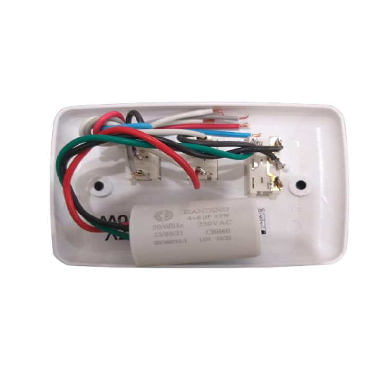 CHAVE P/VENTILADOR DE TETO 3-VEL CAP-10,0UF 4,0+6,0UF 1-TECLA LUZ - LOREN SID 110V - VENTI-DELTA-10,0UF - VENTISOL MX - RIOPRELUSTRES - ARGE - foto 1 de 2