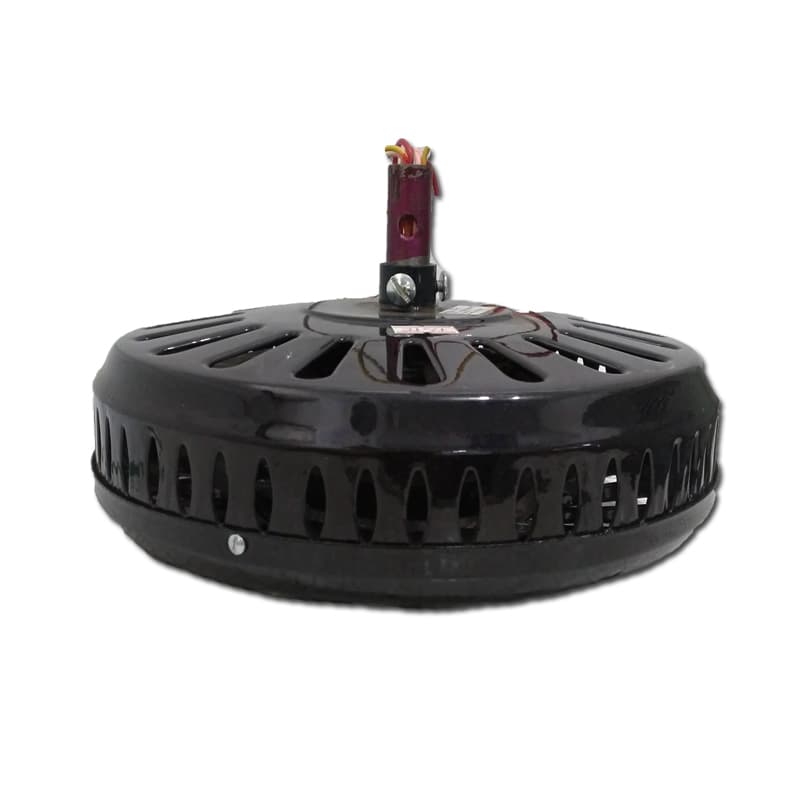 MOTOR P/VENTILADOR DE TETO SUPER CICLONE 110VOLTS COR PRETA MODELO P/3PAS C/ROSCA P/LUMINARIA EIXO 12MM - *USAR C/CAPACITOR 10,0UF - foto 1 de 3