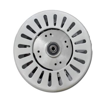 MOTOR P/VENTILADOR DE TETO SUPER CICLONE 110VOLTS COR BRANCA MODELO P/4PAS C/ROSCA P/LUMINARIA EIXO 12MM - *USAR C/CAPACITOR 10,0UF