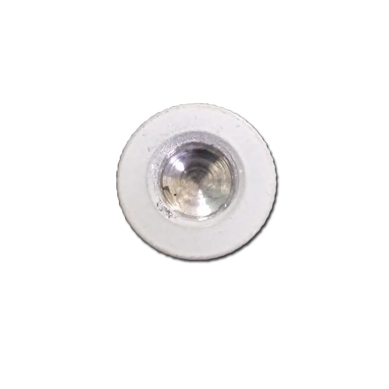 PORCA R/DIR 8,0MM P/FIXAR VIDRO LUMINÁRIA VENTILADORES BRUXELAS INTERNO MENOR CAIRO EURUS MIRAY MONACO NAULU - TAMPÃO ALU BRANCA -*VENDIDA P/UNIDADE - foto 1 de 2