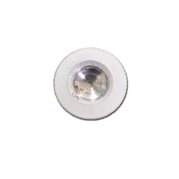 PORCA R/DIR 8,0MM P/FIXAR VIDRO LUMINÁRIA VENTILADORES BRUXELAS INTERNO MENOR CAIRO EURUS MIRAY MONACO NAULU - TAMPÃO ALU BRANCA -*VENDIDA P/UNIDADE