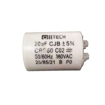 CAPACITOR 020,0UF 3/4TERMINAIS RD 380VAC - P/PORTÃO ELETRÔNICO / MOTOR ELÉTRICO / MOTOR DE PORTÃO DE ELEVAÇÃO
