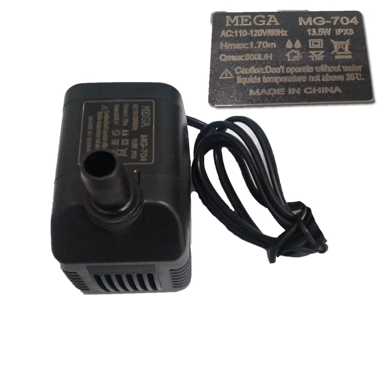 BOMBA DE AGUA 0800LH 110V013,5W HMAX 1,70MT P/CLIMATIZADOR MEGA BRISA MB25/60/70 MC60/70 - MWM4500 M9000 - VENTISOL CLI-01 CLI45LT CLI70LT CLI100LT - - foto 1 de 4