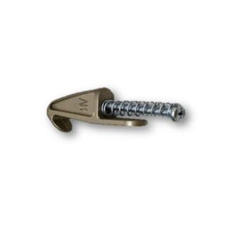 GARRA TRAVA PLáSTICA COM MOLA DO VIDRO VENTILADOR VOLARE PLATINUM PREMIUM - COR GOLD - FIXAR O VIDRO NA LUMINáRIA - *VENDIDA P/UNIDADE