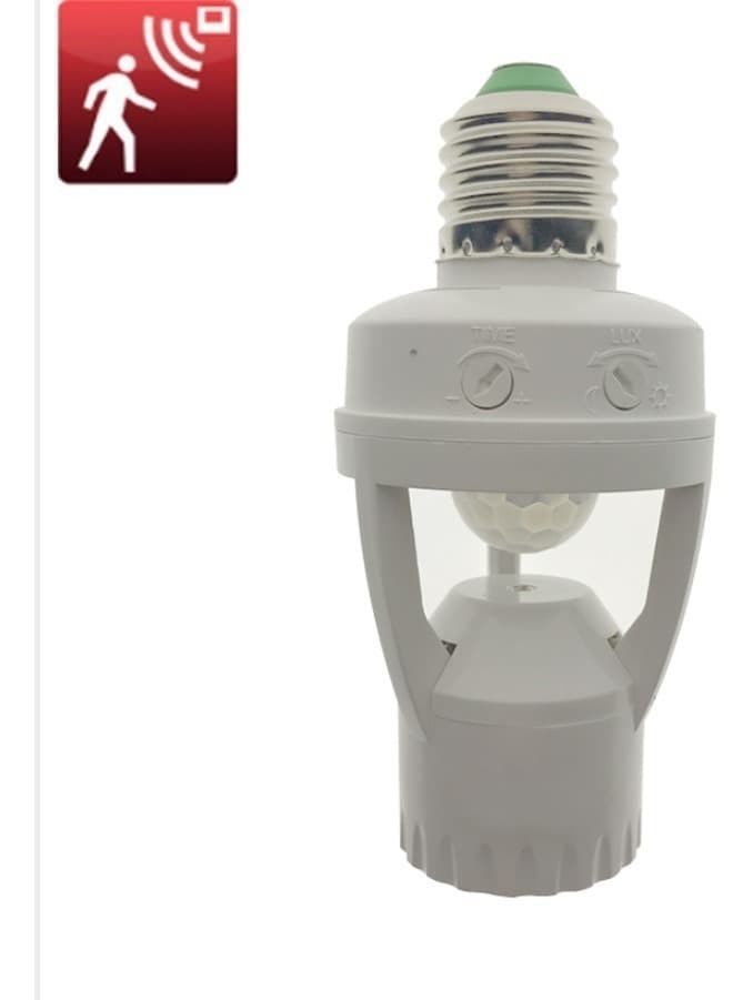 SENSOR DE PRESENÇA C/SOQUETE DIRETO P/LAMPADA - PW BIVOLTS - foto 1 de 4