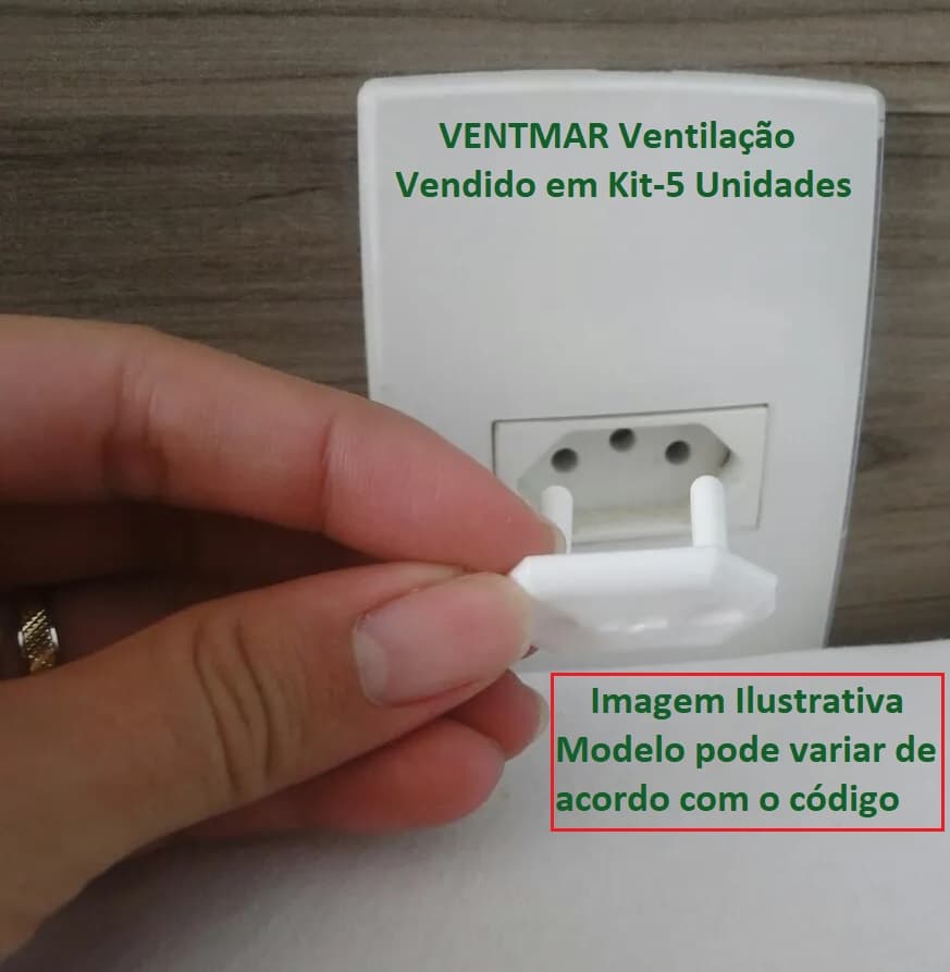 PROTETOR DE TOMADA ELETRICA BRANCO PLASTICO RETANGULAR ENCAIXE MODELO NOVO PADRAO NBR KIT C/5UNIDADES - TAMPA PROTETORA DE TOMADA EVITE CHOQUES - foto 1 de 2