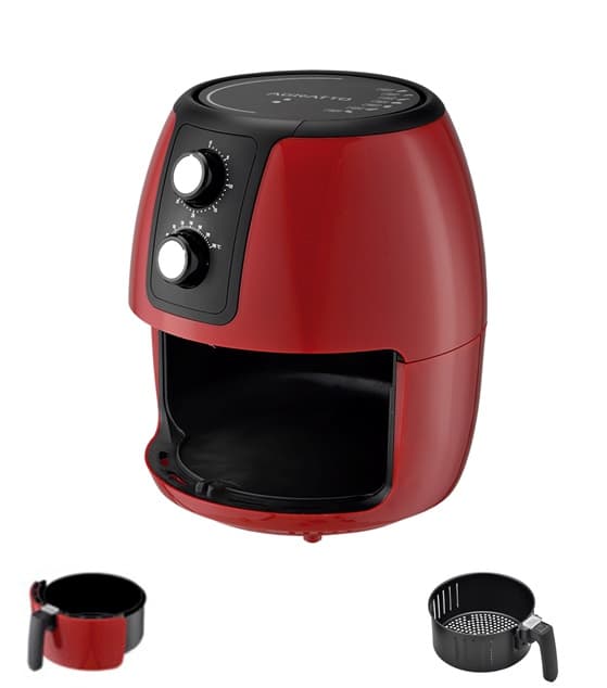 FRITADEIRA ELÉTRICA SUPREMMA FESV-01 VERMELHA 3,6L 1400W 110V AGRATTO - AIR FRYER FRITADEIRA SEM ÓLEO - foto 1 de 5