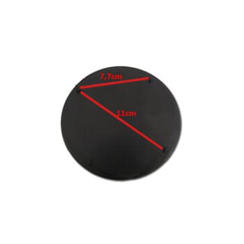 EMBLEMA DA GRADE DO VENTILADOR LOREN SID TURBO ATUAL 50/60CM - DIâMETRO EXTERNO 13CM - COR PRETA