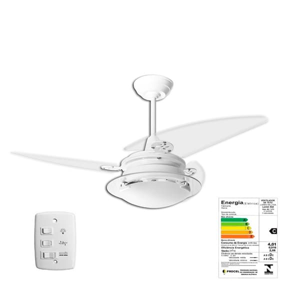 VENTILADOR DE TETO LOREN SID DIPLOMATA RESIDENCE M1/M2 110V COR BRANCA 3PAS FACAO/FOLHA MADEIRA TITANIO LUMINARIA VIDRO P/2-LAMP CHAVE 3VELOCIDADES - foto 1 de 4
