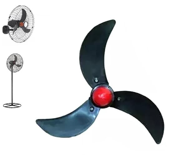 HELICE DE 70CM P/VENTILADOR GOAR 70 SOLASTER 70CM 3PÁS E12MM VENEZA PLUS PRETA KIT-3PAS C/4-ITENS PML C/TRAVA N/PONTA