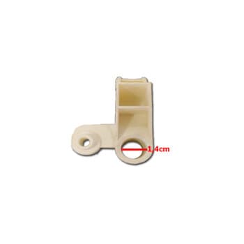 MECANISMO DO OSCILANTE SUPORTE DO MOTOR VENTISOL NEW MX-0197 40/50/60/70CM COR BRANCA - SUP DE ARTICULACAO VT OSC TRAVA ESQ - ENCAIXE 14MM