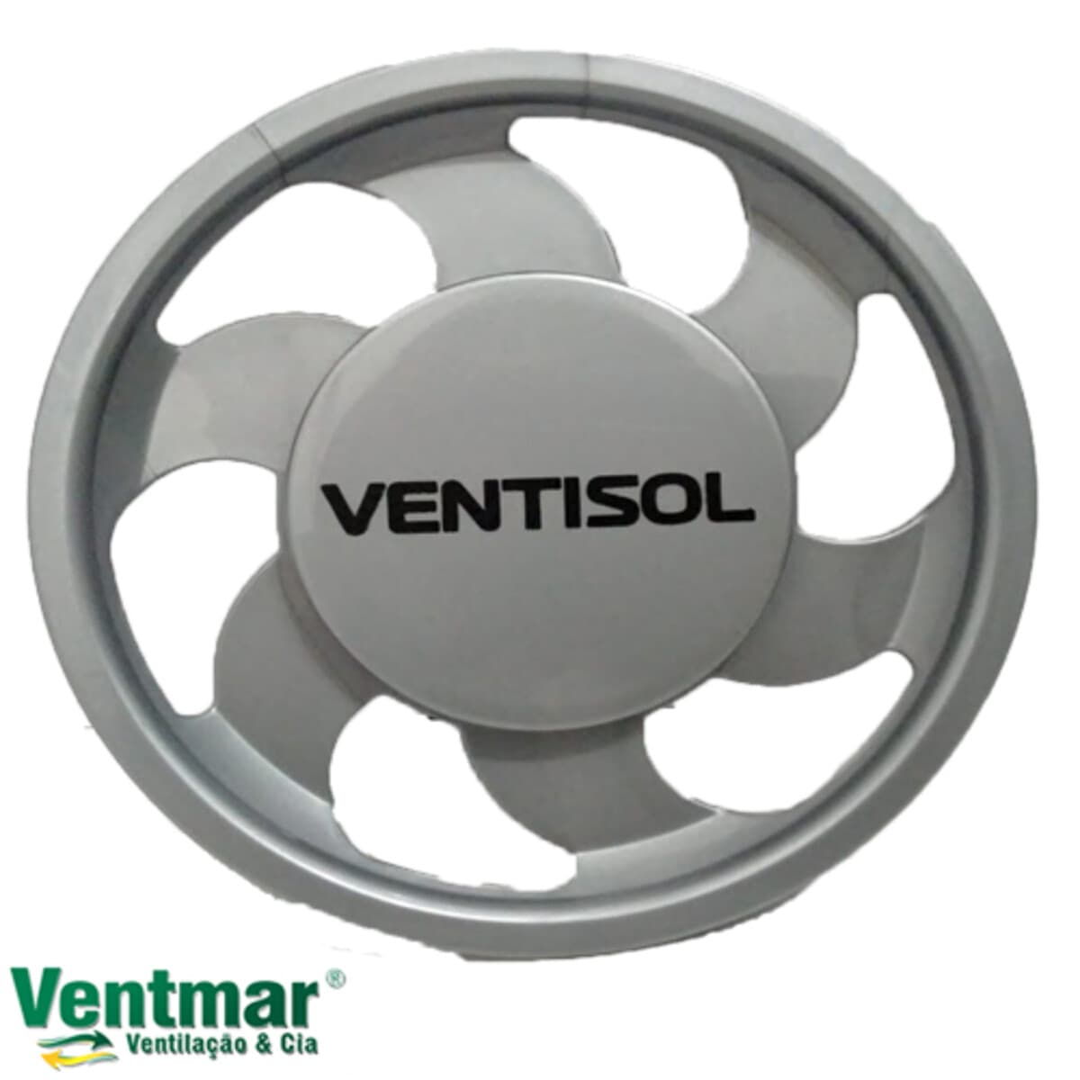 ACABAMENTO DA GRADE VENTILADOR VENTISOL 40CM/50CM PRATA/CIZA - C/EMBLEMA LOGOTIPO ATUAL - foto 1 de 1