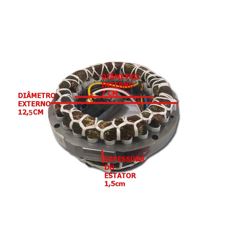ESTATOR BOBINADO MOTOR VENTILADOR VENTI-DELTA OSCILANTE BIV170W06,0UF 50/60CM PREMIUM PAR/COL/MESA -*USAR C/CAP.06,0UF