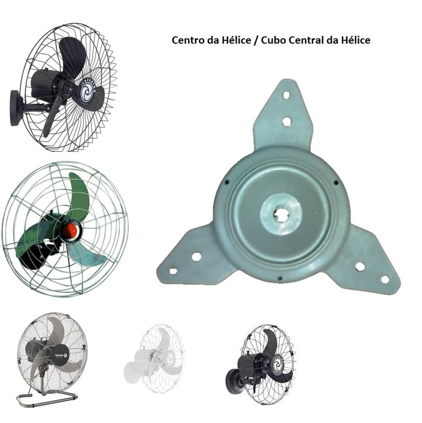 CENTRO CUBO DA HELICE P/VENTILADOR SOLASTER GOAR 50CM/60CM/70CM CINZA - BARCELONA PLUS 50CM ACAPULCO PLUS 60CM VENEZA PLUS 70CM - foto 1 de 3