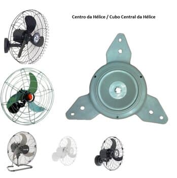 CENTRO CUBO DA HELICE P/VENTILADOR SOLASTER GOAR 50CM/60CM/70CM CINZA - BARCELONA PLUS 50CM ACAPULCO PLUS 60CM VENEZA PLUS 70CM