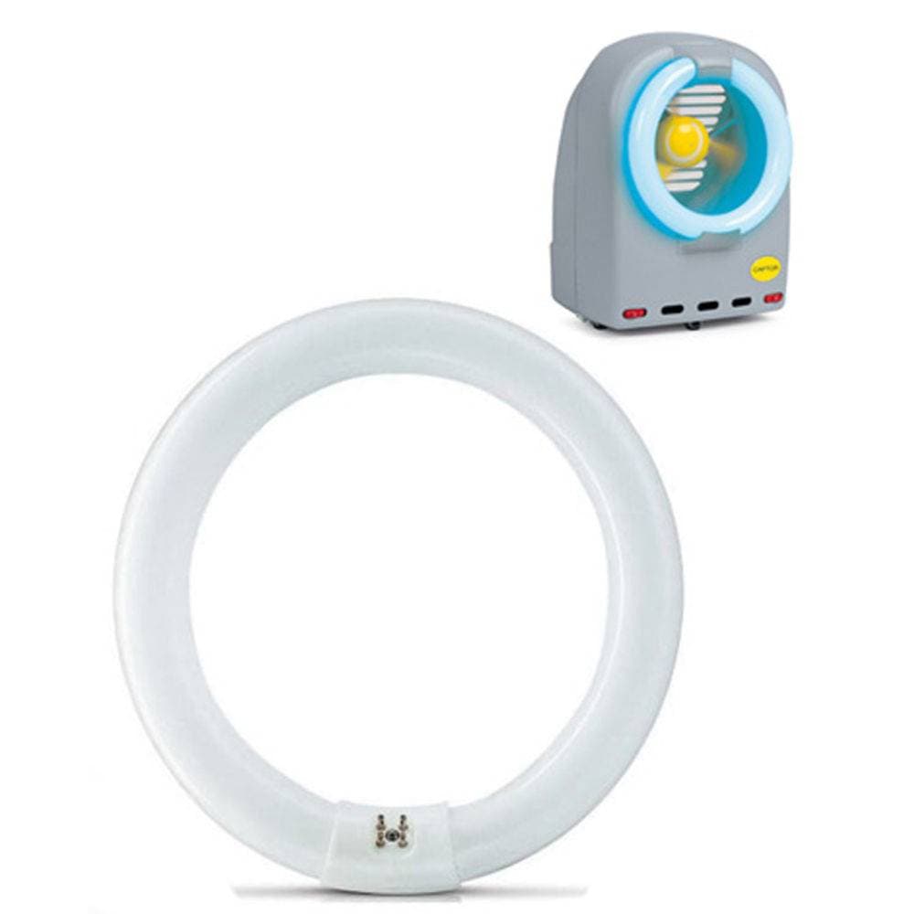 LÂMPADA CIRCULAR UV-FLUORESCENTE BIV-32W VIDRO NORMAL - P/ARMADILHA LUMINOSA MATA MOSCA KYOTO CAPTUR / TURBINE MINI MOEL - FC32W/BL368 UVA 216MM - foto 1 de 2