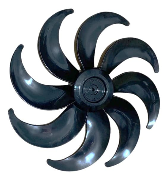HELICE DE 40CM P/VENTILADOR MONDIAL 8PAS PRETA E08,0MM PRD C/T/T - SUPER TURBO FORCE 8 NVT-40-8P VTX-40 8892-01/8892-02 - SERVE P/WAP FLOW TURBO - foto 1 de 2