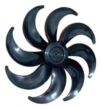 HELICE DE 40CM P/VENTILADOR MONDIAL 8PAS PRETA E08,0MM PRD C/T/T - SUPER TURBO FORCE 8 NVT-40-8P VTX-40 8892-01/8892-02 - SERVE P/WAP FLOW TURBO