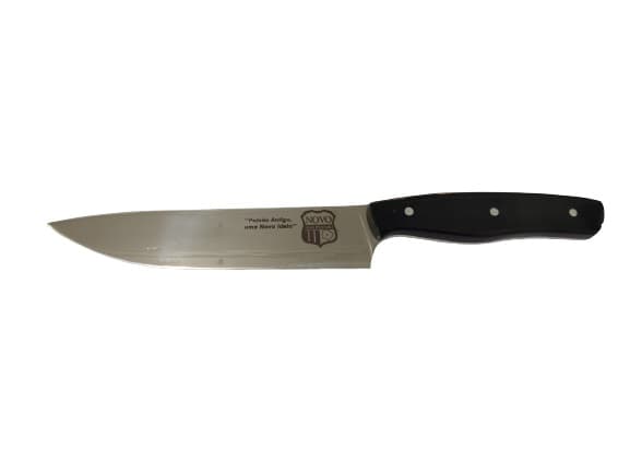 FACA ESTILO MEDITERRãNIO CHEFF CUTELARIA IMPERIAL - TEMA NOVO-FC - GE160MM CABO ACRÍLICO PRETO - foto 1 de 4