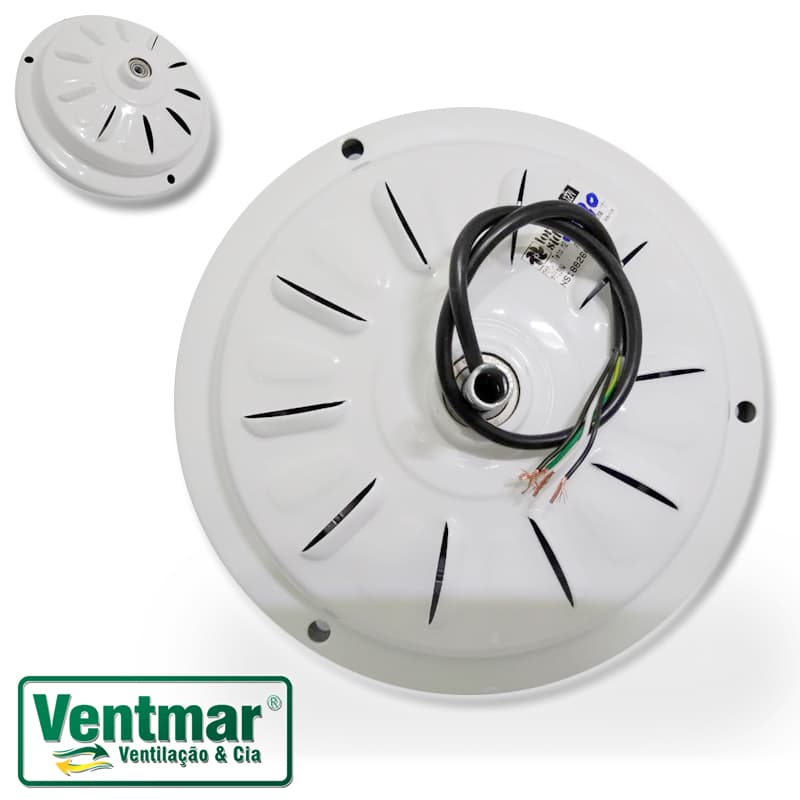 MOTOR P/VENTILADOR DE TETO LOREN SID M1/M2 110V BRANCO - USAR C/CAP.10,0UF - P/MODELO COM OU SEM LUMINÁRIA - foto 1 de 3