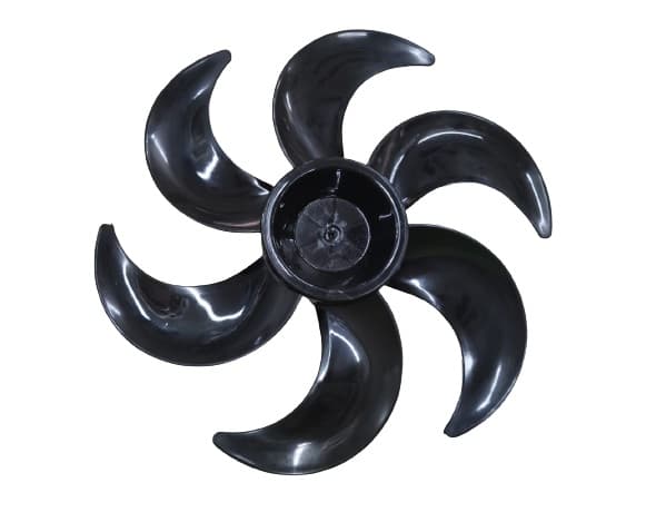 HELICE P/VENTILADOR DE 40CM 6PAS ARNO COR PRETA TS40 VE40 VR40 TURBO SILENCIO MAXX & GO - E08,0MM C/TRAVA CRUZETA