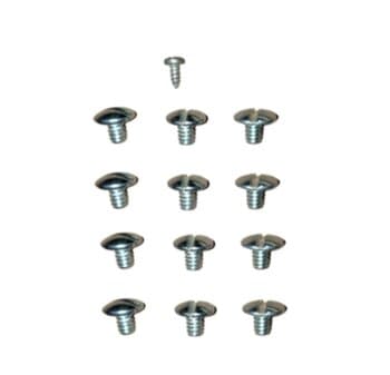 KIT C/12 PARAFUSOS COM CABEçA FENDA PARA FIXAR GARRA/SUPORTE DAS PáS NA Pá DE METAL/ALUMíNIO VENTILADOR CICLONE