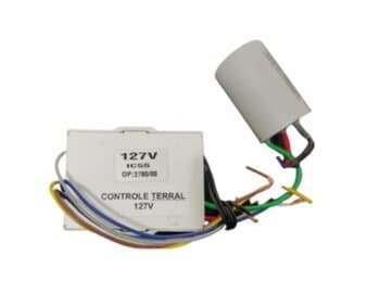 MÓDULO RECEPTOR DO CONTROLE REMOTO VENTILADOR ALISEU 110V14,0UF TERRAL - P/KIT IC55-110V CAP.3F 4,5+9,5UF - *APENAS O RECEPTOR C/CAPACITOR*