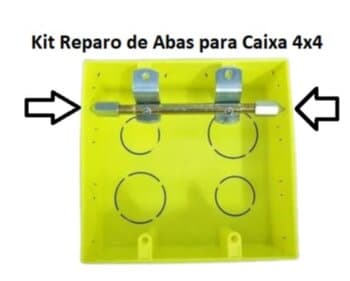 KIT REPARO DE ABAS DE CAIXA DE LUZ - MODELO 4X4 - REFORÇO REPARAR ABAS QUEBRADAS - REFORÇAR