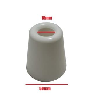 CANOPLA COPINHO PLÁSTICO INFERIOR VENTILADOR DE TETO VENTI-DELTA COR BRANCO + SERVE P/OUTROS MODELOS - DIÂM.05CM - ENCAIXE EM HASTE 1,80CM