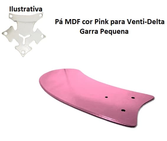 PÁ HÉLICE P/VENTILADOR DE TETO VENTI-DELTA NEW LIGHT MDF ARTE PINK P/GARRA PEQUENA - NEW MONTANA, MAGNES, SMART, ETC...*VENDIDA P/UNIDADE - foto 1 de 2