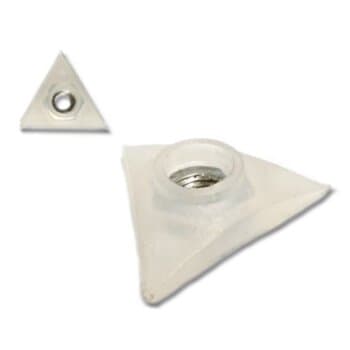 TRAVA DA HÉLICE VENTILADOR VENTI-DELTA 50CM/60CM GOLD PREMIUM - KIT C/CAPA PLÁSTICA TRIANGULAR + PORCA ROSCA ESQ.10MMX1,5MM