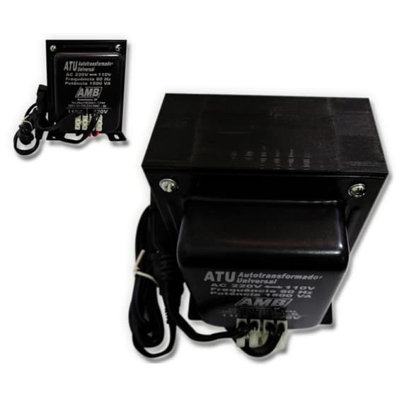 AUTO TRANSFORMADOR DE VOLTAGEM 1500VA AMB BIVOLTS - TRANSFORMADOR DE VOLTAGEM PARA AR CONDICIONADO ATE 9.000BTUS - foto 1 de 2
