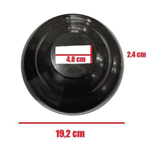 CANOPLA VENTISILVA ENCAIXE NO SUPORTE DE PAREDE VENTILADOR VPL COR PRETA - foto 1 de 3