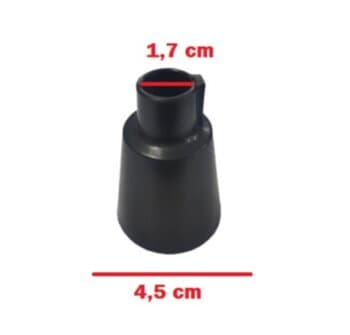 CANOPLA PLÁSTICA P/VENTILADOR DE TETO VÁRIOS MODELOS - COPINHO PLÁSTICO INFERIOR COR PRETA - VENDIDA POR UNIDADE 016-04