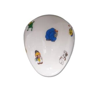 Globo Cúpula 17,30CM P/Ventilador Infantil Tema Baby - VIDRO D.173mm - Serve p/Aliseu Normal Tradicional - Gola 17,30cm