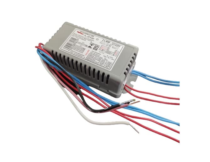 REATOR ELETRÔNICO P/LÂMPADA FLUORESCENTE 2 X 30 X 36 X 40W BIVOLT SM (OCP-0004) - foto 1 de 2