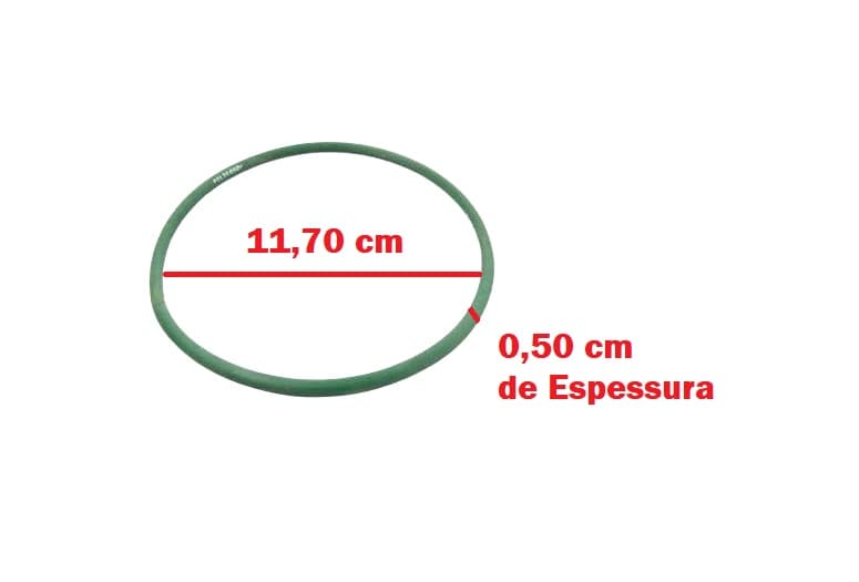 CORREIA P/CLIMATIZADOR JOAPE - LADO DO DISCO - REDONDA HABASIT-DISCO (COR VERDE) ROTO - DIÂM.EM DESCANSO-11,70CM - ESPESSURA 0,50MM - foto 1 de 2